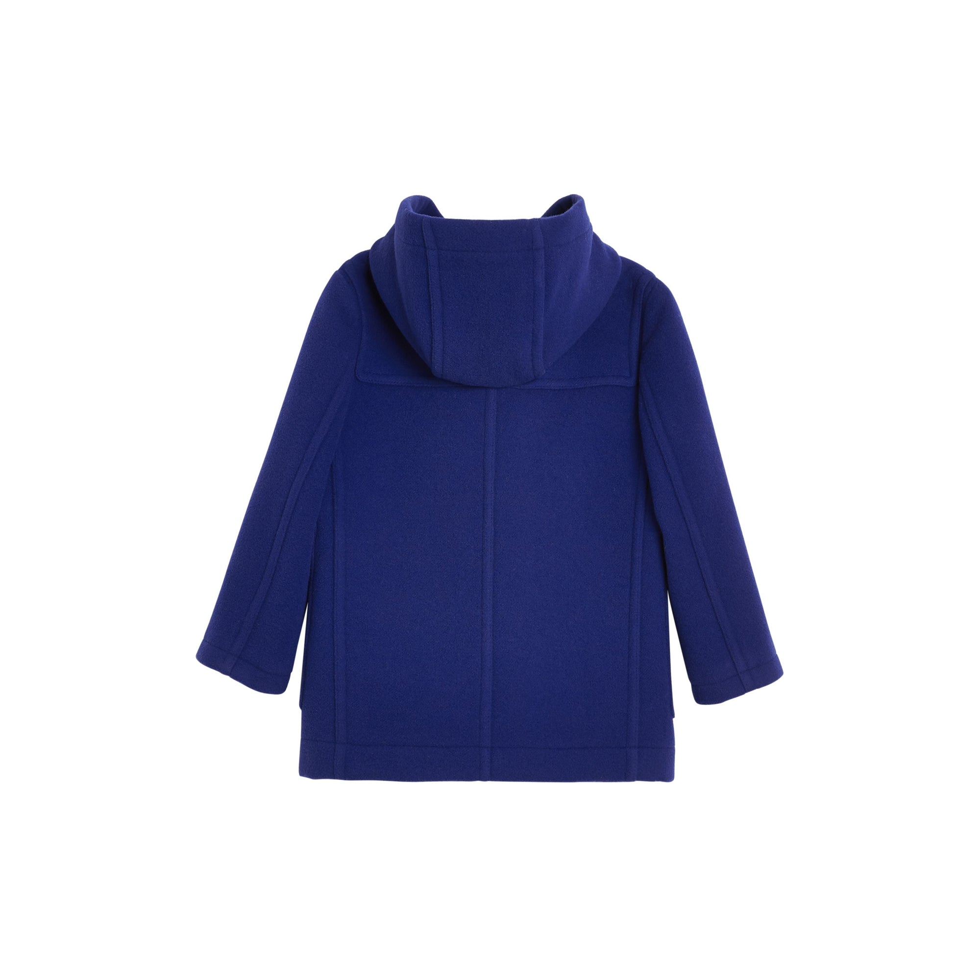 BRILLIANT BLU IP CHK Duffle-coat en laine double face