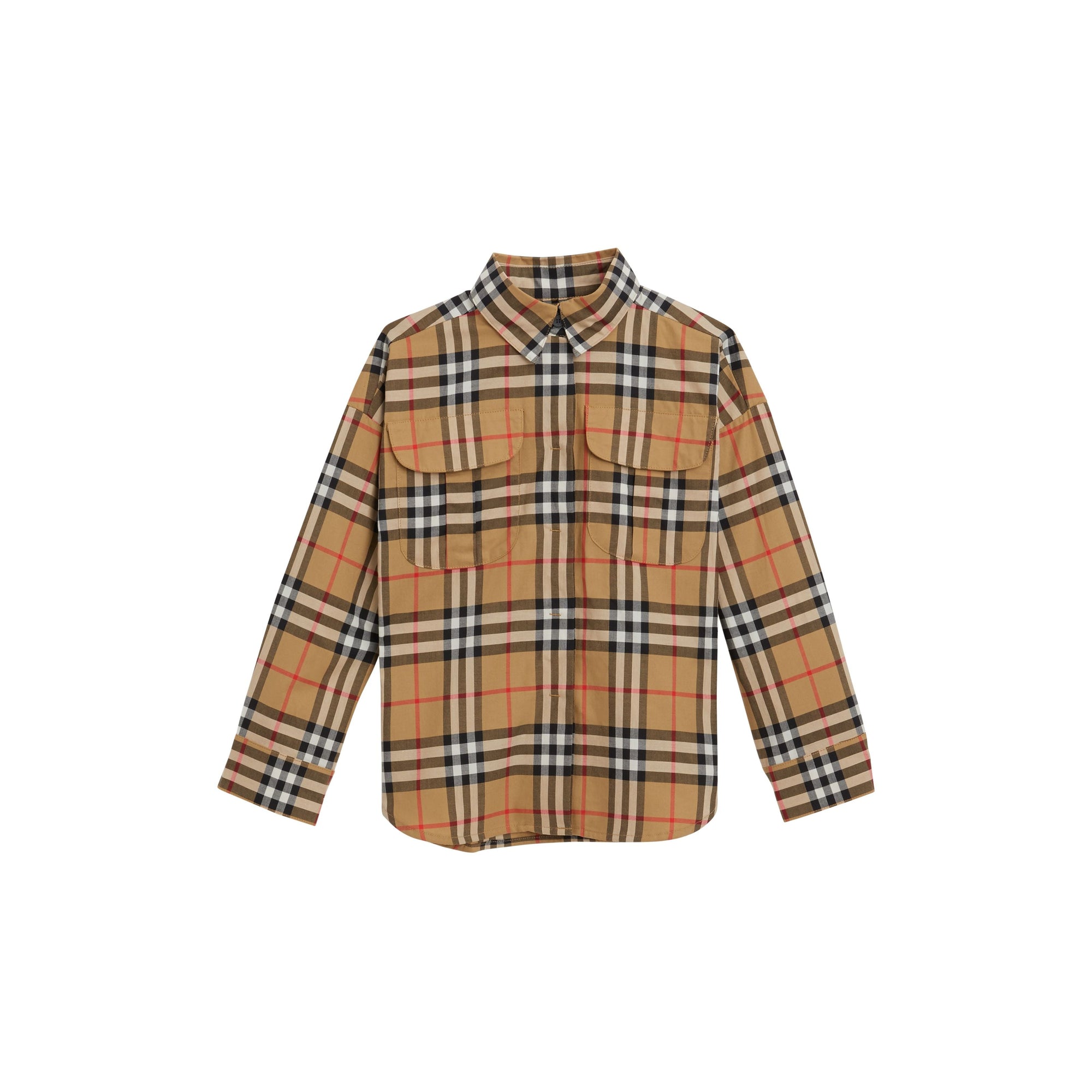 ANTIQUE YEL IP CHK Chemise en coton à motif Vintage check