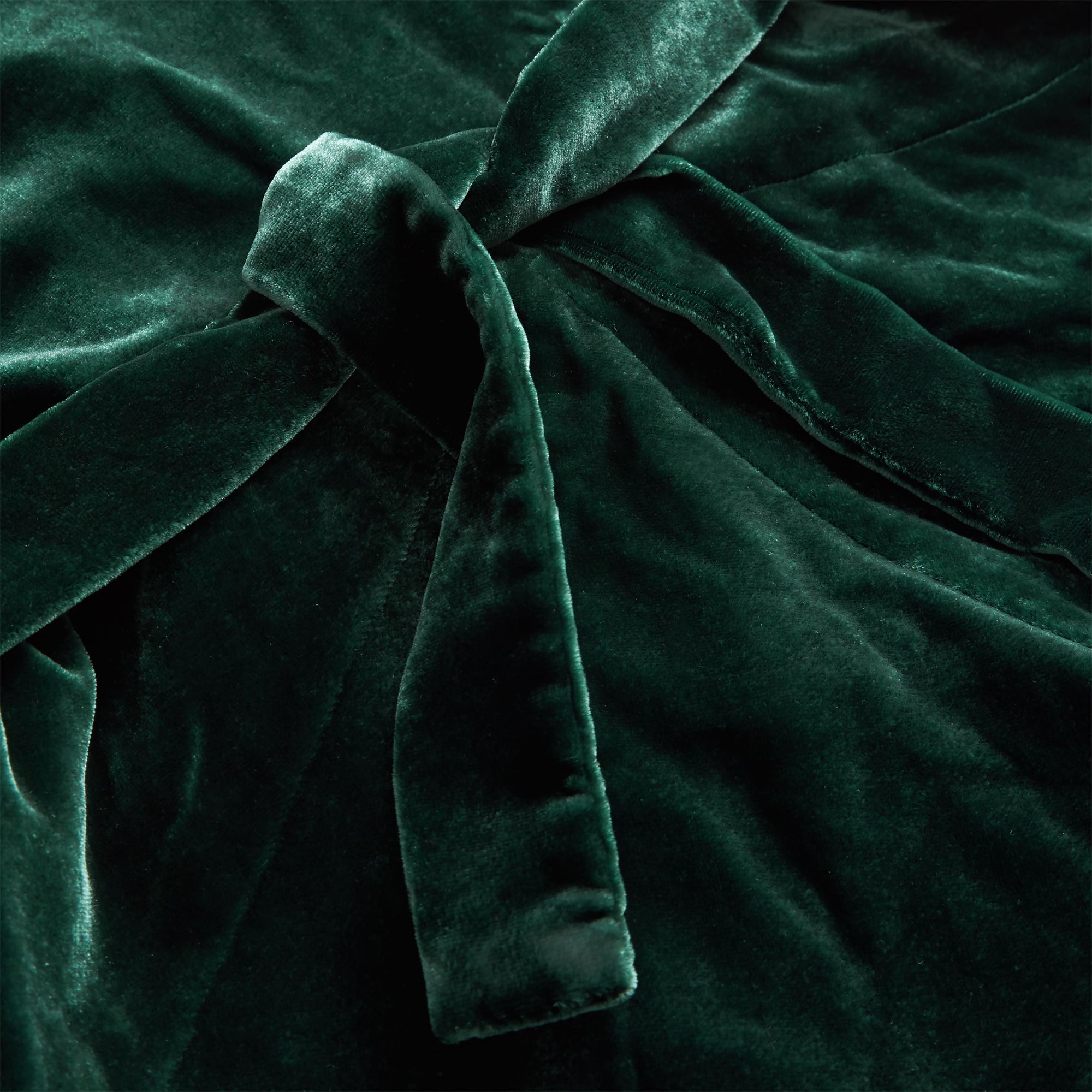 DARK FOREST GREEN Robe en velours rayée