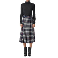 NAVY IP CHECK Kilt en laine tartan