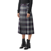 NAVY IP CHECK Kilt en laine tartan