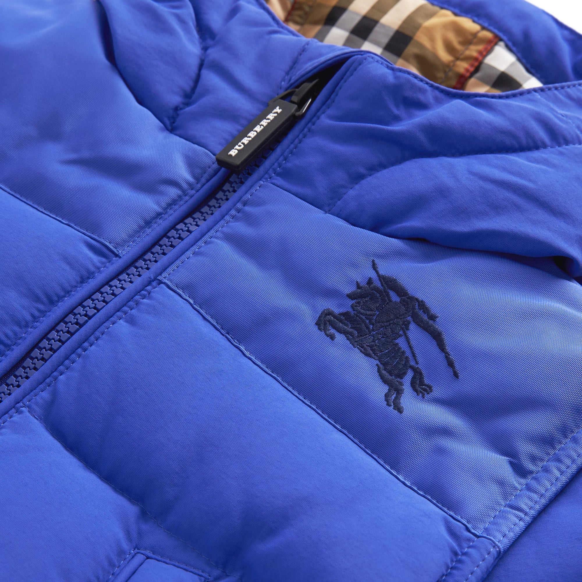ROYAL BLUE Doudoune rembourrée à capuche