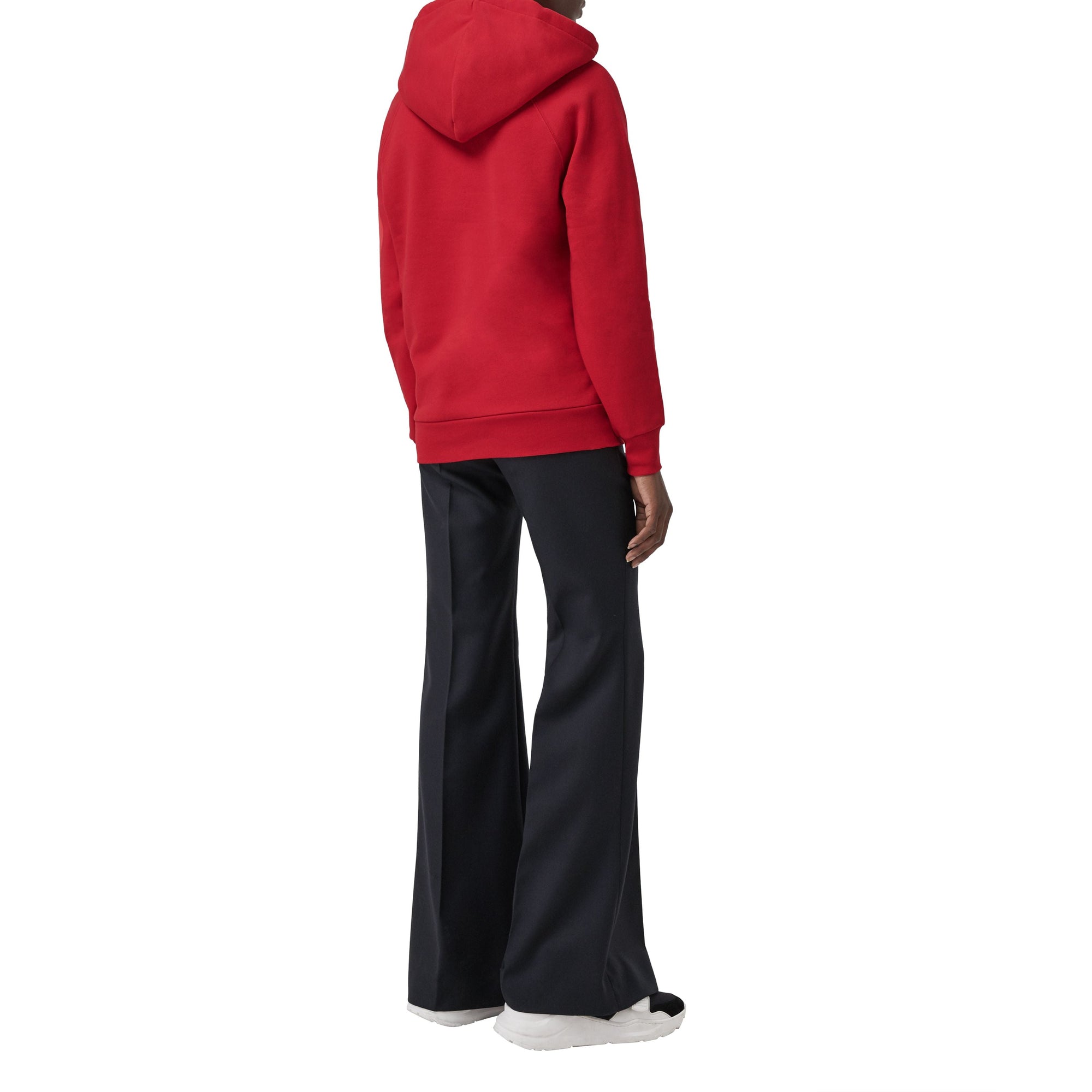 Hoodie oversize avec logo d'archive brodé - Rouge Vif