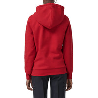 Hoodie oversize avec logo d'archive brodé - Rouge Vif