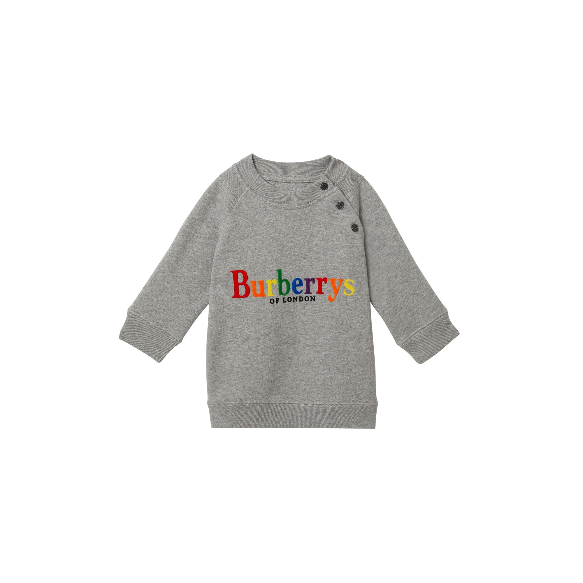 GREY MELANGE Robe en coton avec logo d'archive