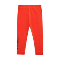 ORANGE RED Legging en coton extensible avec logo