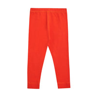 ORANGE RED Legging en coton extensible avec logo
