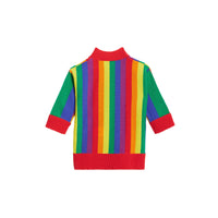 MULTICOLOUR Robe pull en laine et cachemire rayée