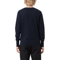 NAVY Pull en cachemire avec logo d'archive brodé