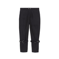 Pantalon punk en laine et mohair - Noir marine