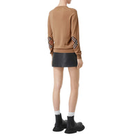 CAMEL Pull en laine mérinos avec Vintage check