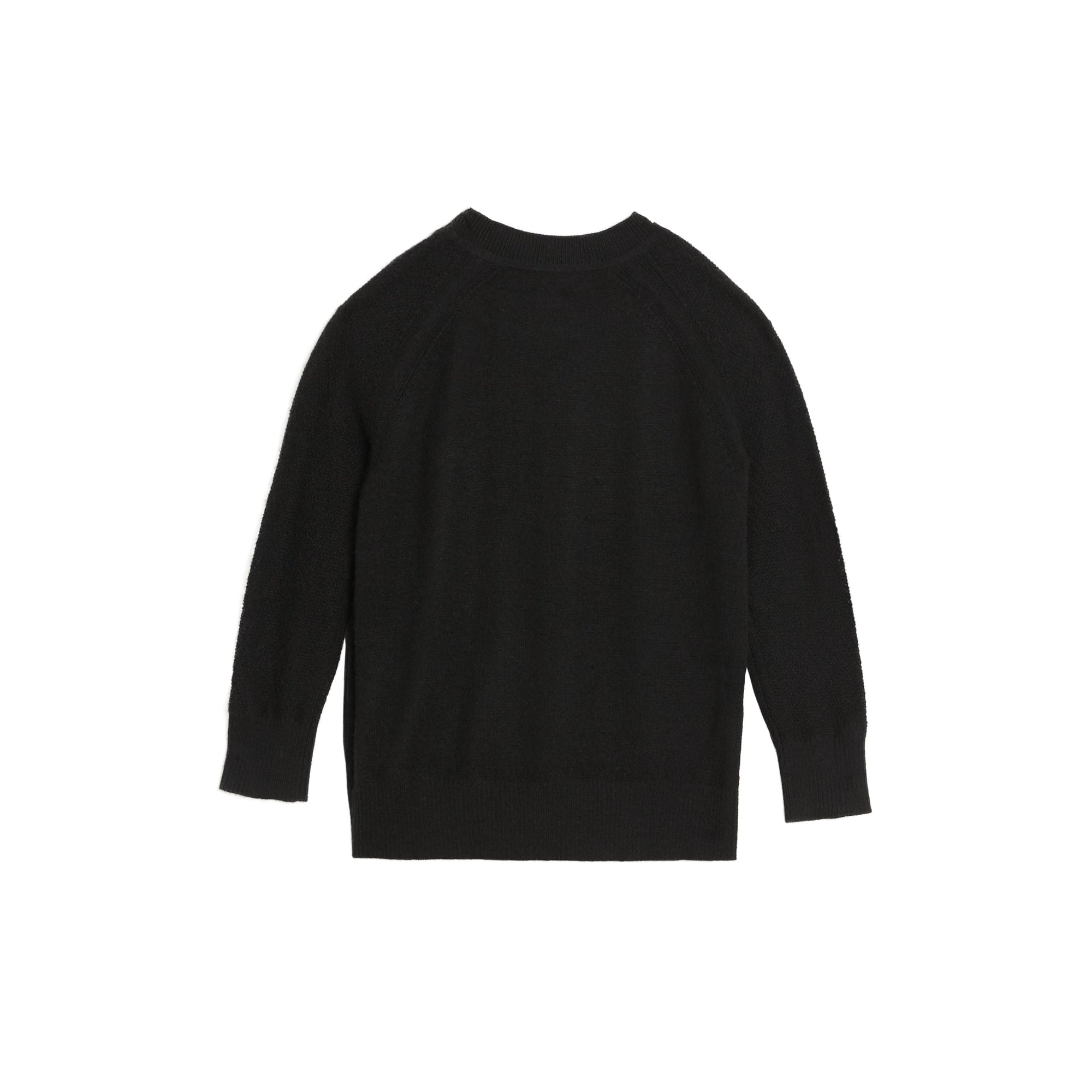 BLACK Pull à col ras du cou en cachemire