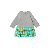 BR TURQUOISE IP CHK Robe pull en coton à motif check