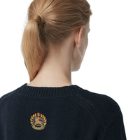 NAVY Pull en cachemire avec appliqué logo d'archive