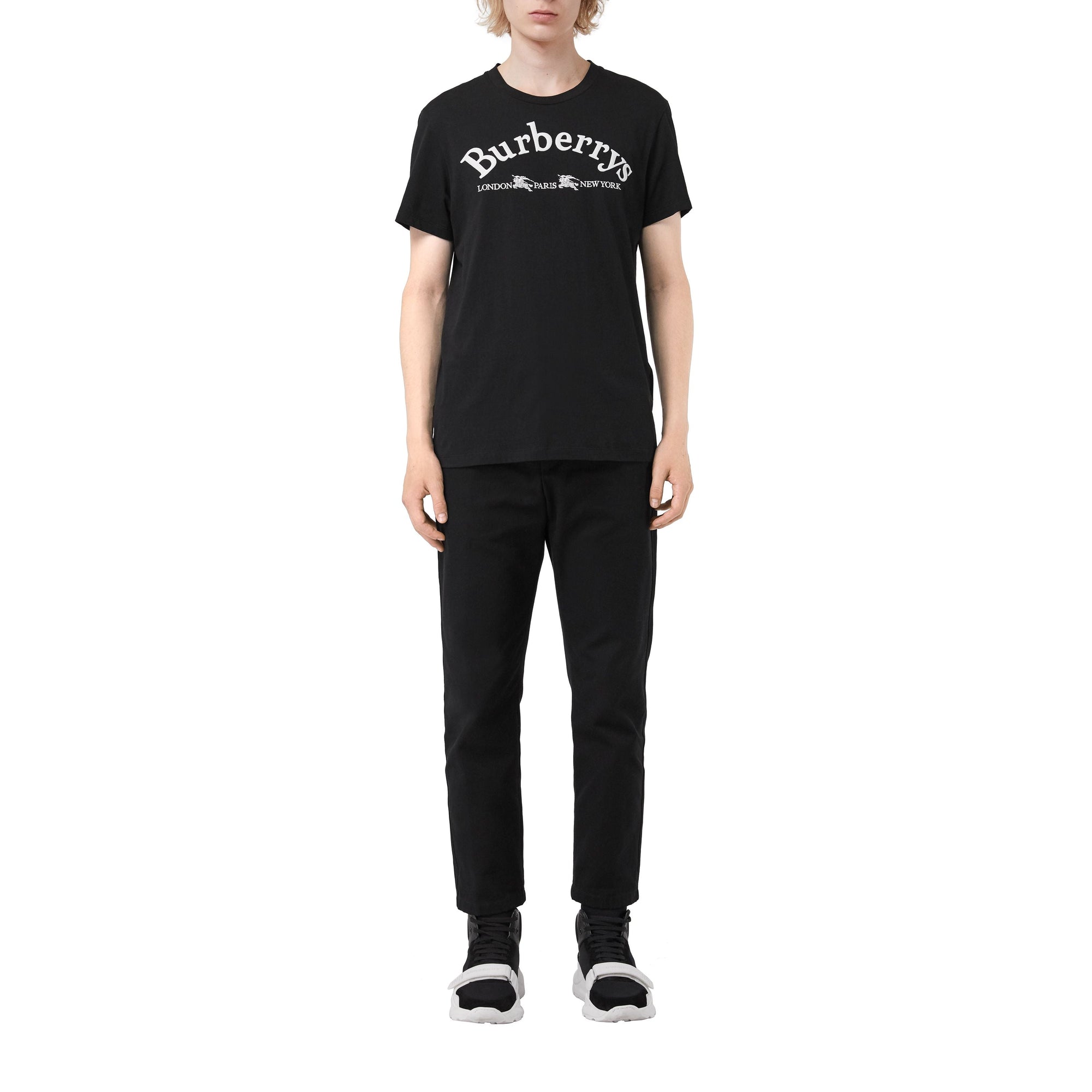 BLACK T-shirt en coton avec logo d'archive