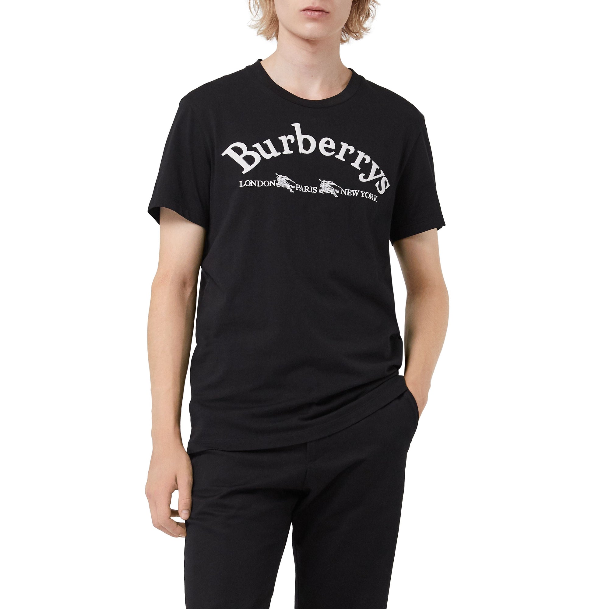 BLACK T-shirt en coton avec logo d'archive
