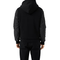 BLACK Veste à capuche matelassée réversible