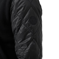 BLACK Veste à capuche matelassée réversible