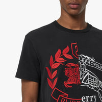 BLACK T-shirt en coton avec écusson