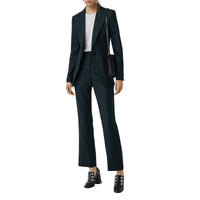 NAVY CHK Blazer en laine extensible à motif check