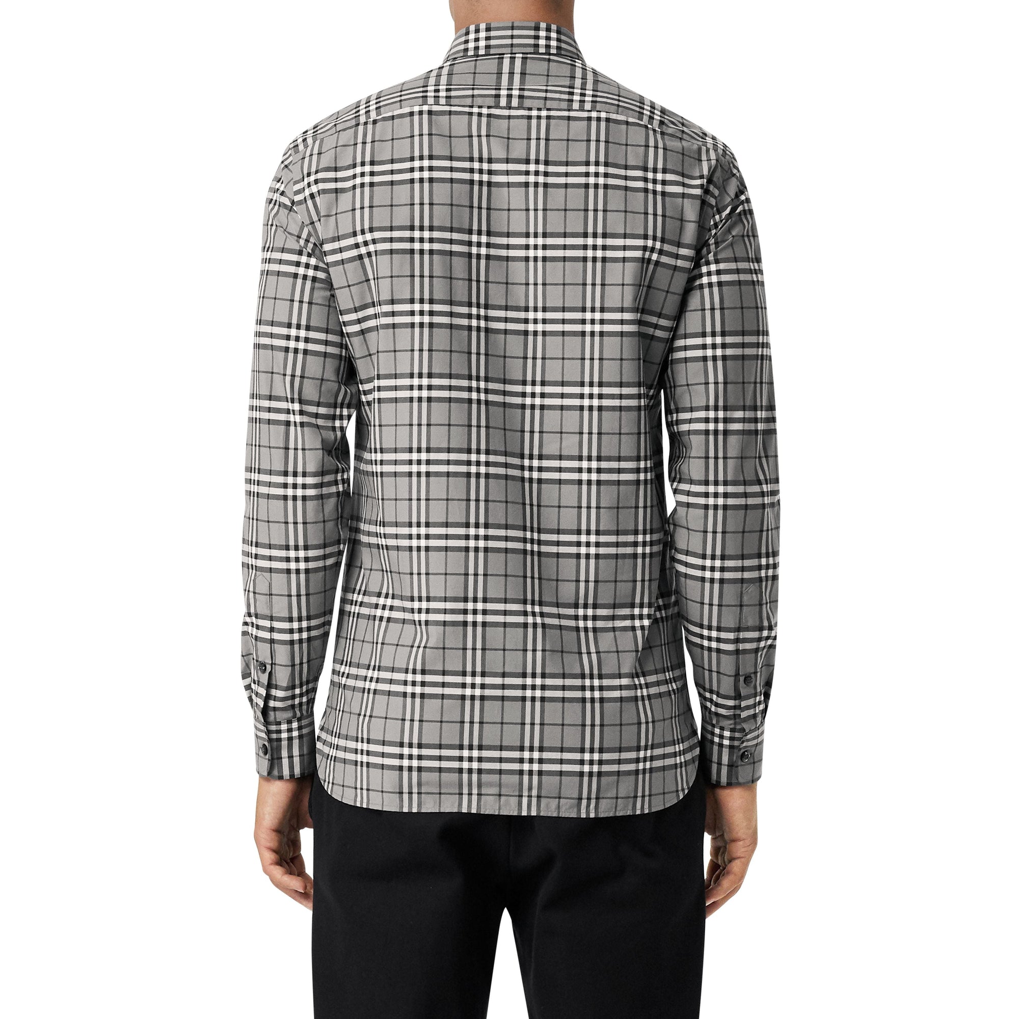 CHARCOAL IP CHK Chemise en coton à motif check
