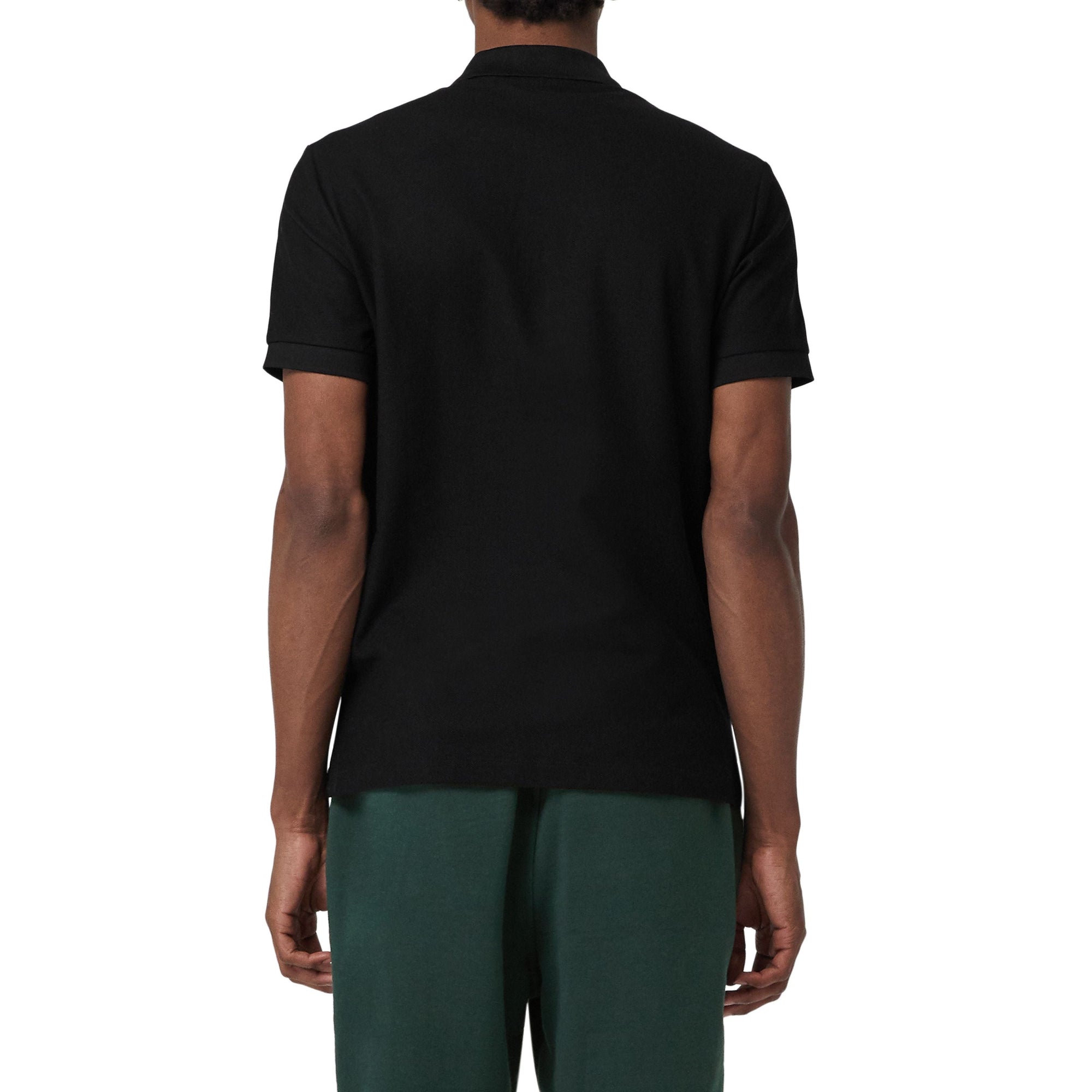 BLACK Polo en piqué de coton avec logo d'archive