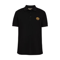 BLACK Polo en piqué de coton avec logo d'archive