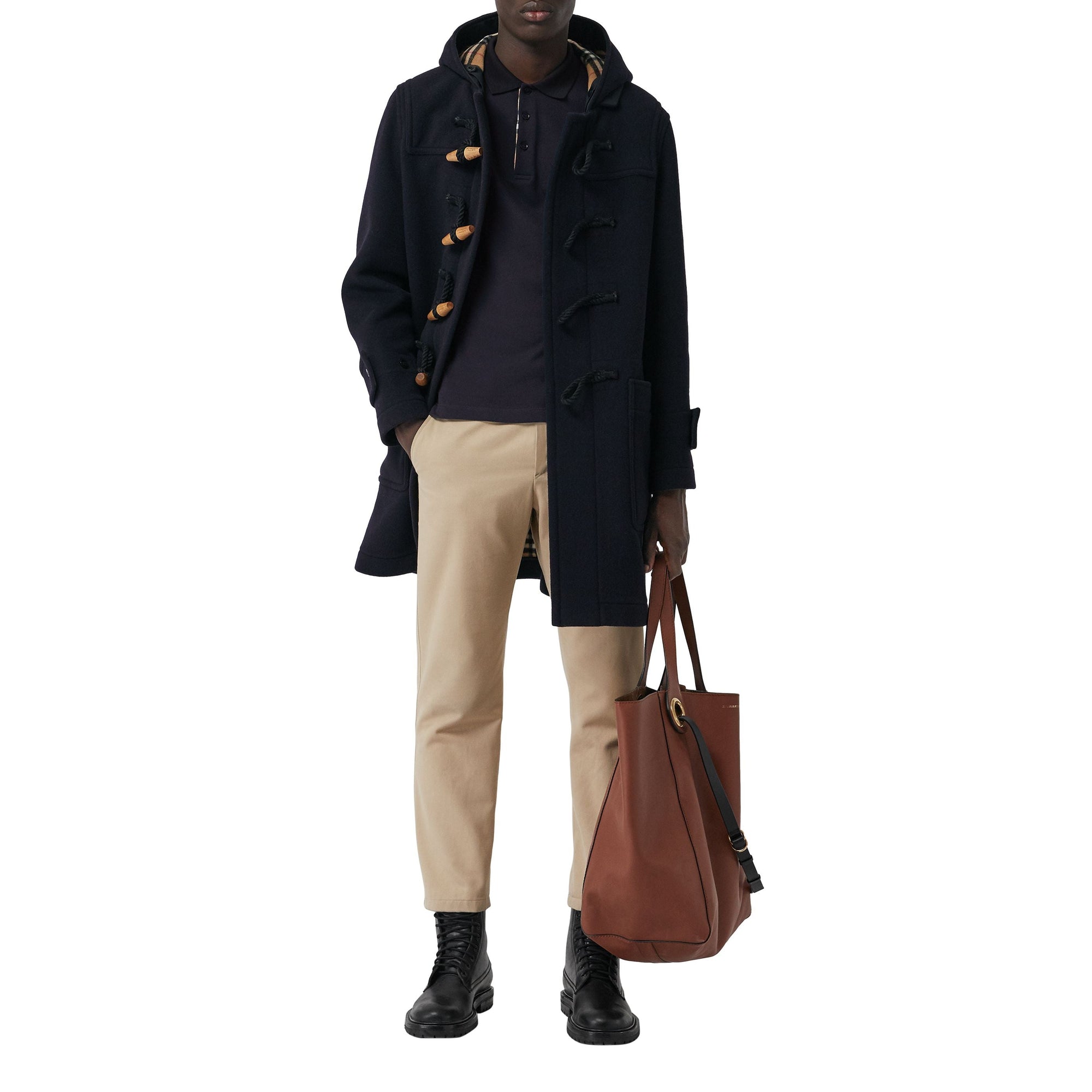 NAVY Polo en piqué de coton à manches longues