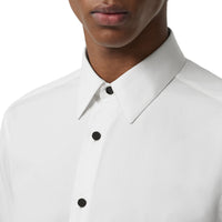 WHITE Chemise habillée classique en popeline de coton