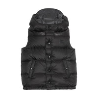 DARK GREY Veste sans manches réversible rembourrée à capuche