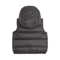DARK GREY Veste sans manches réversible rembourrée à capuche
