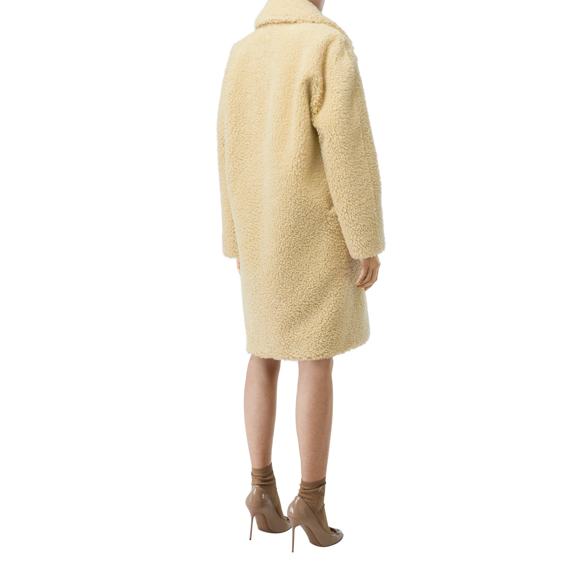 Manteau oversize à double boutonnage en faux shearling - Camomille