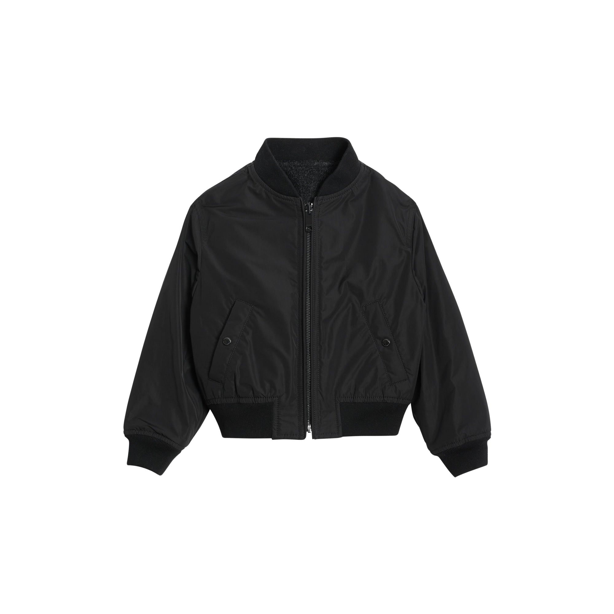 BLACK Bomber en taffetas à mémoire de forme avec logo imprimé