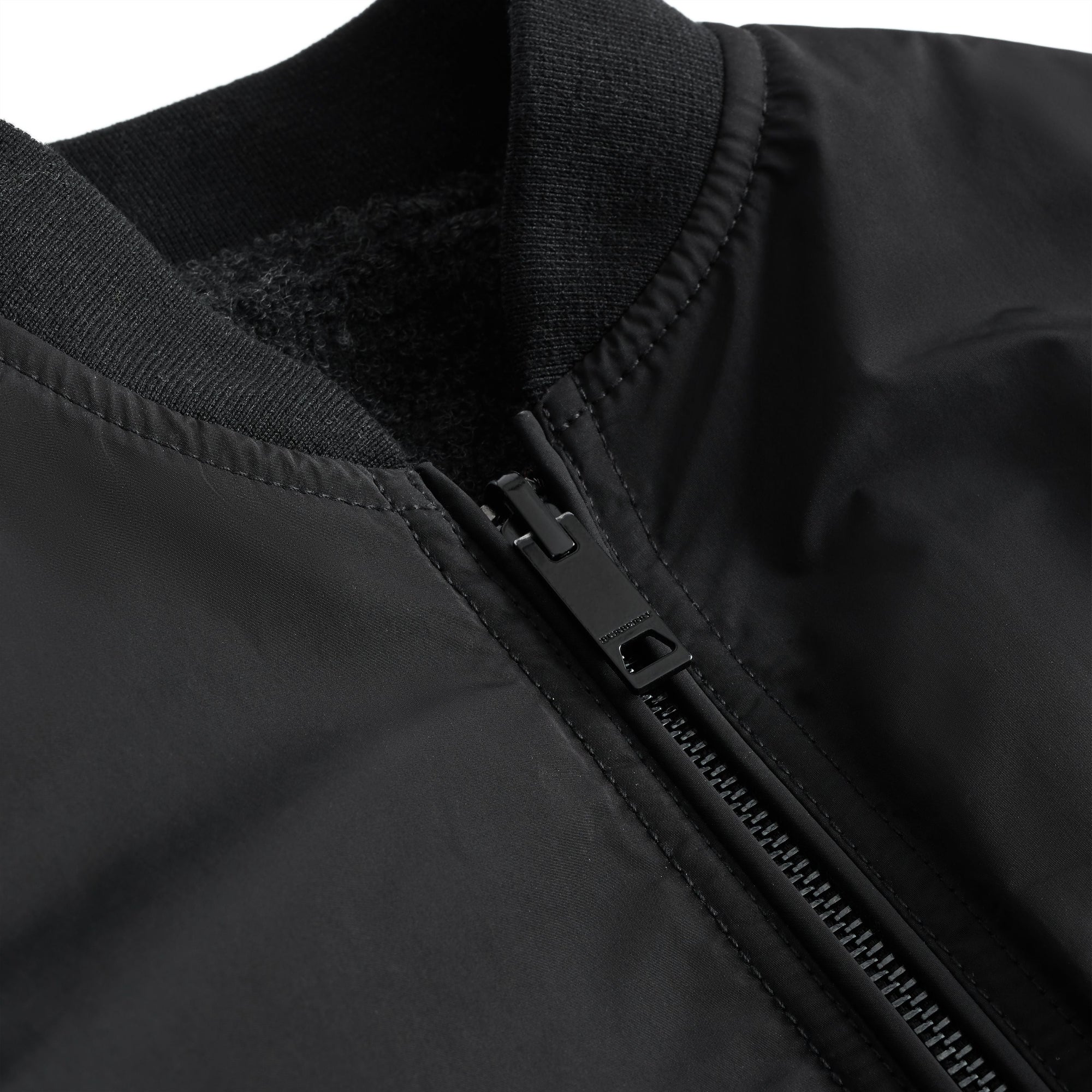 BLACK Bomber en taffetas à mémoire de forme avec logo imprimé