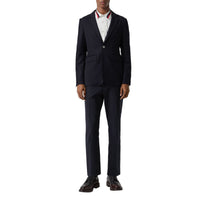 NAVY Blazer slim en gabardine de laine avec bouton en métal