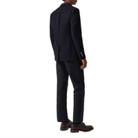 NAVY Blazer slim en gabardine de laine avec bouton en métal
