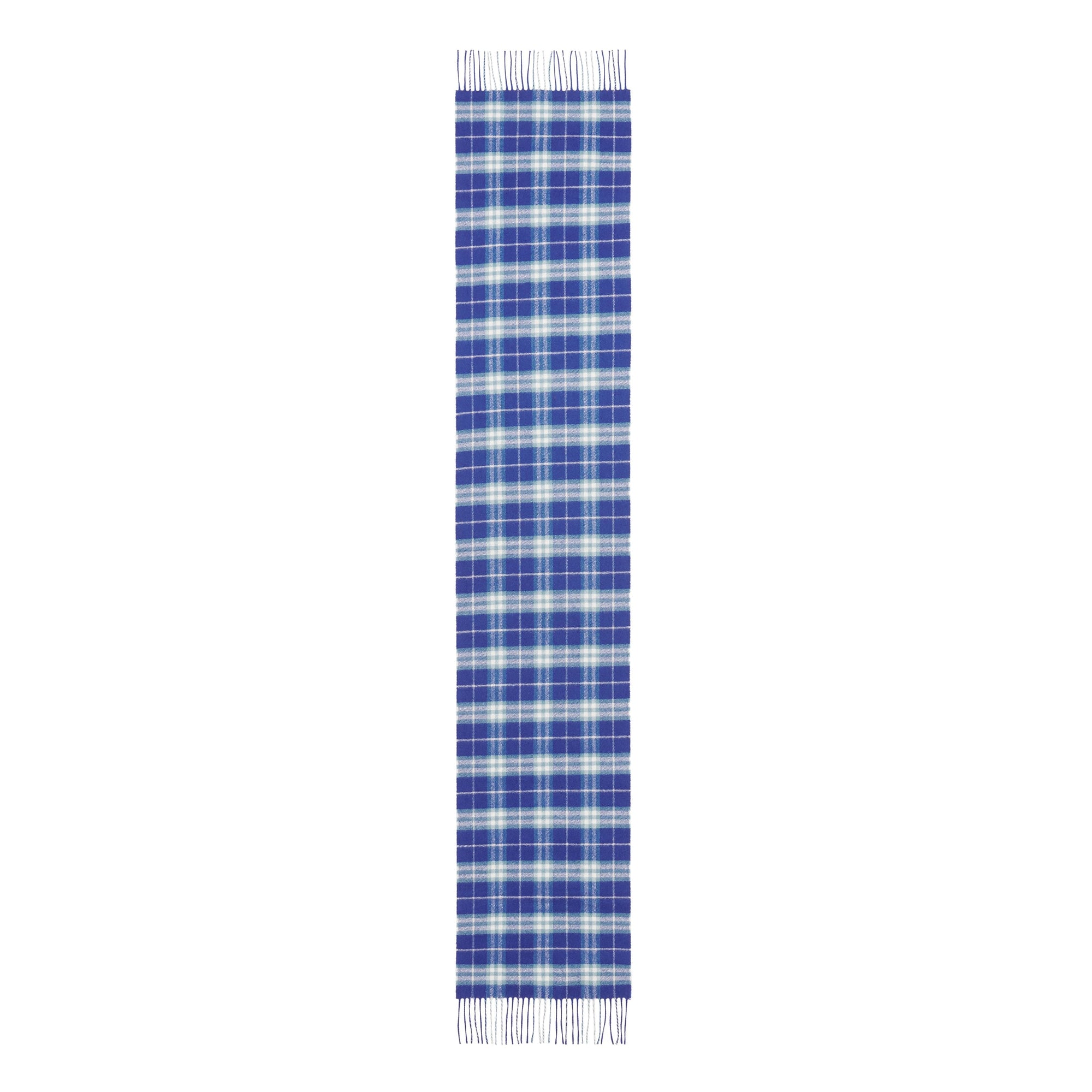 BRIGHT LAPIS Écharpe classique en cachemire à motif Vintage check