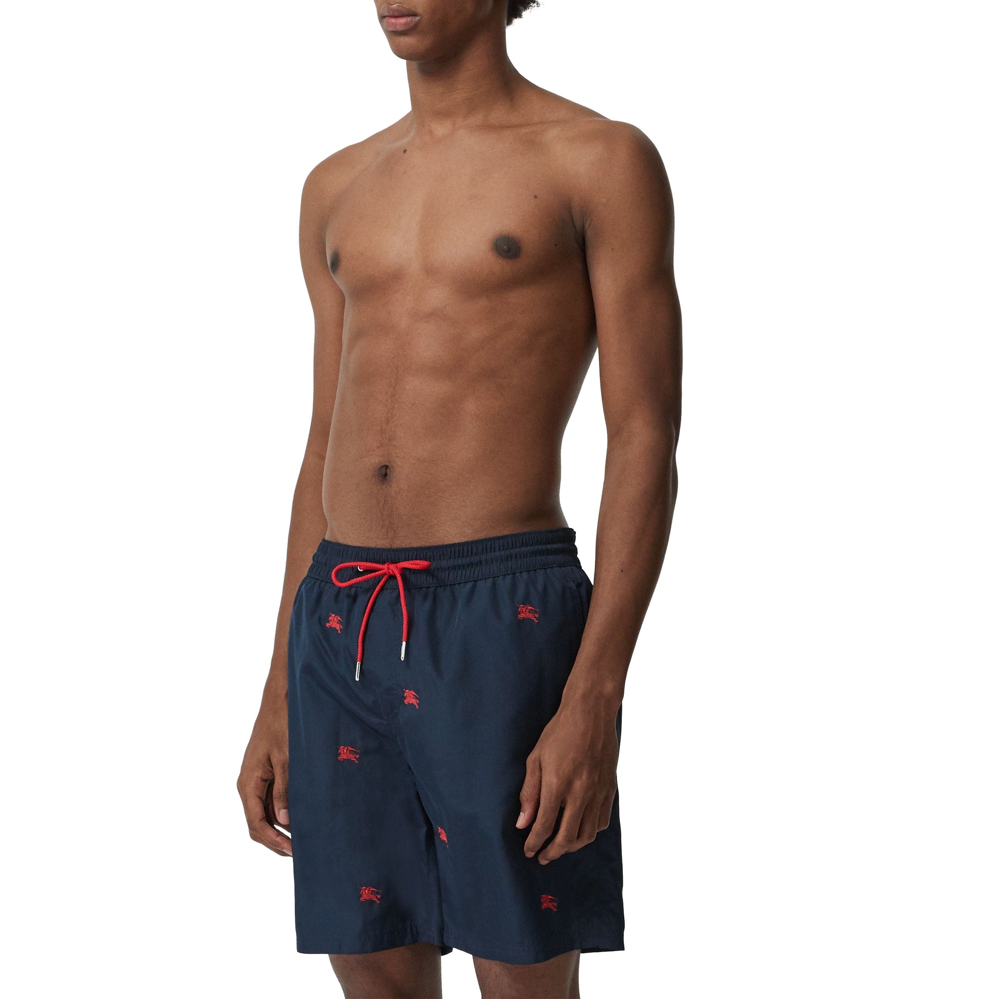 NAVY IP PATTERN Short de bain à cordon de serrage avec logo d'archive