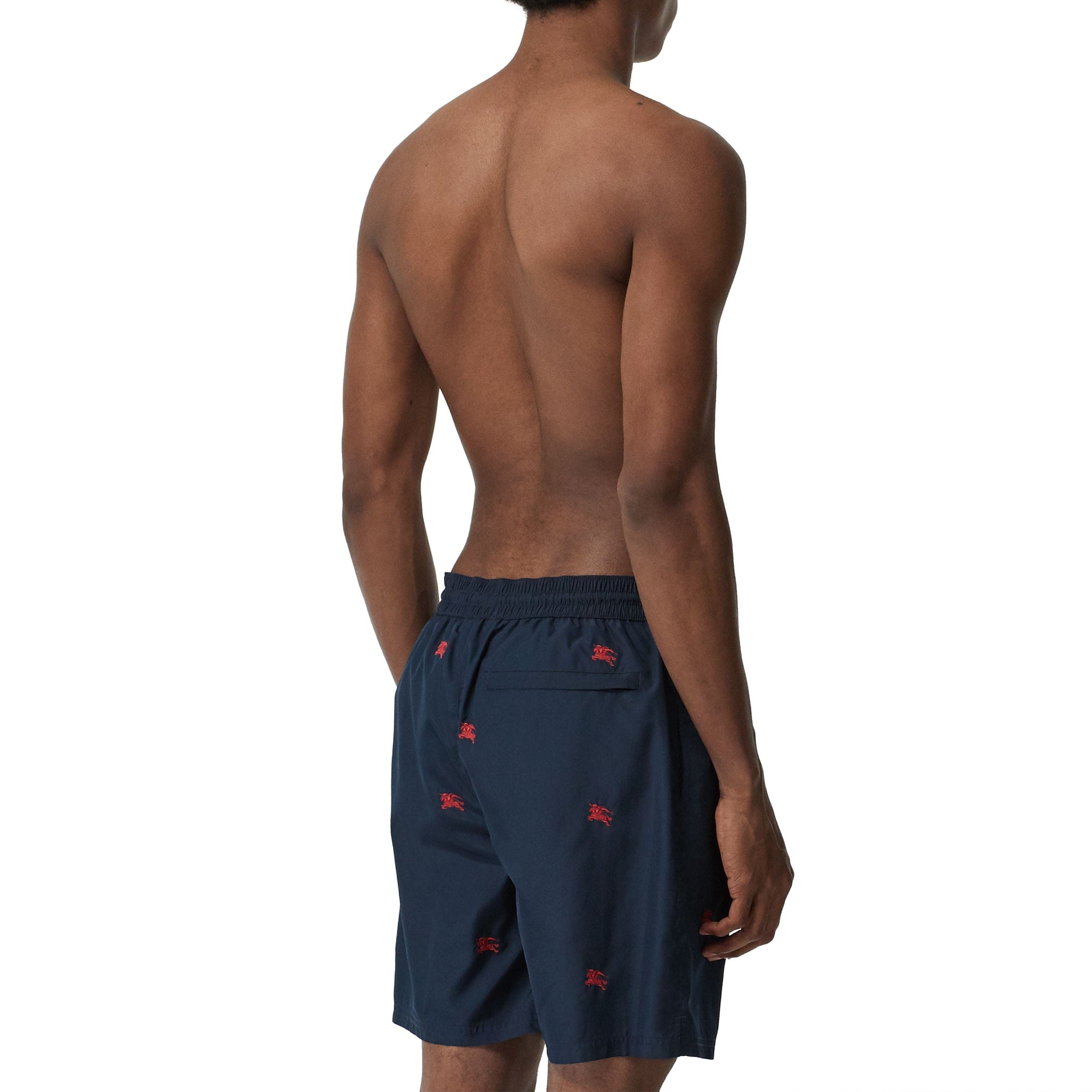 NAVY IP PATTERN Short de bain à cordon de serrage avec logo d'archive