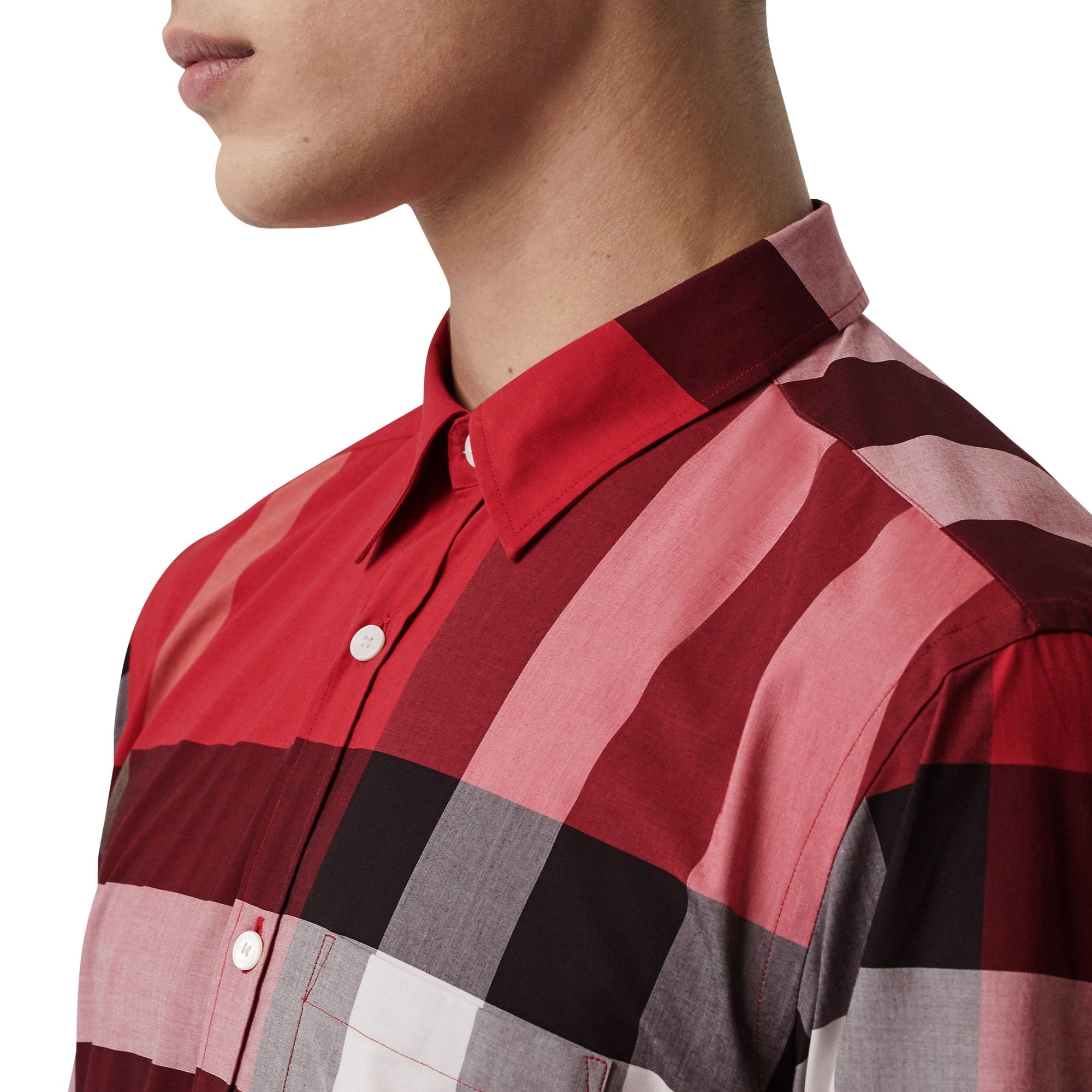 PARADE RED IP CHK Chemise en coton extensible à motif check