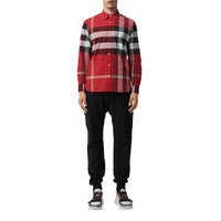 PARADE RED IP CHK Chemise en coton extensible à motif check