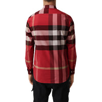 PARADE RED IP CHK Chemise en coton extensible à motif check