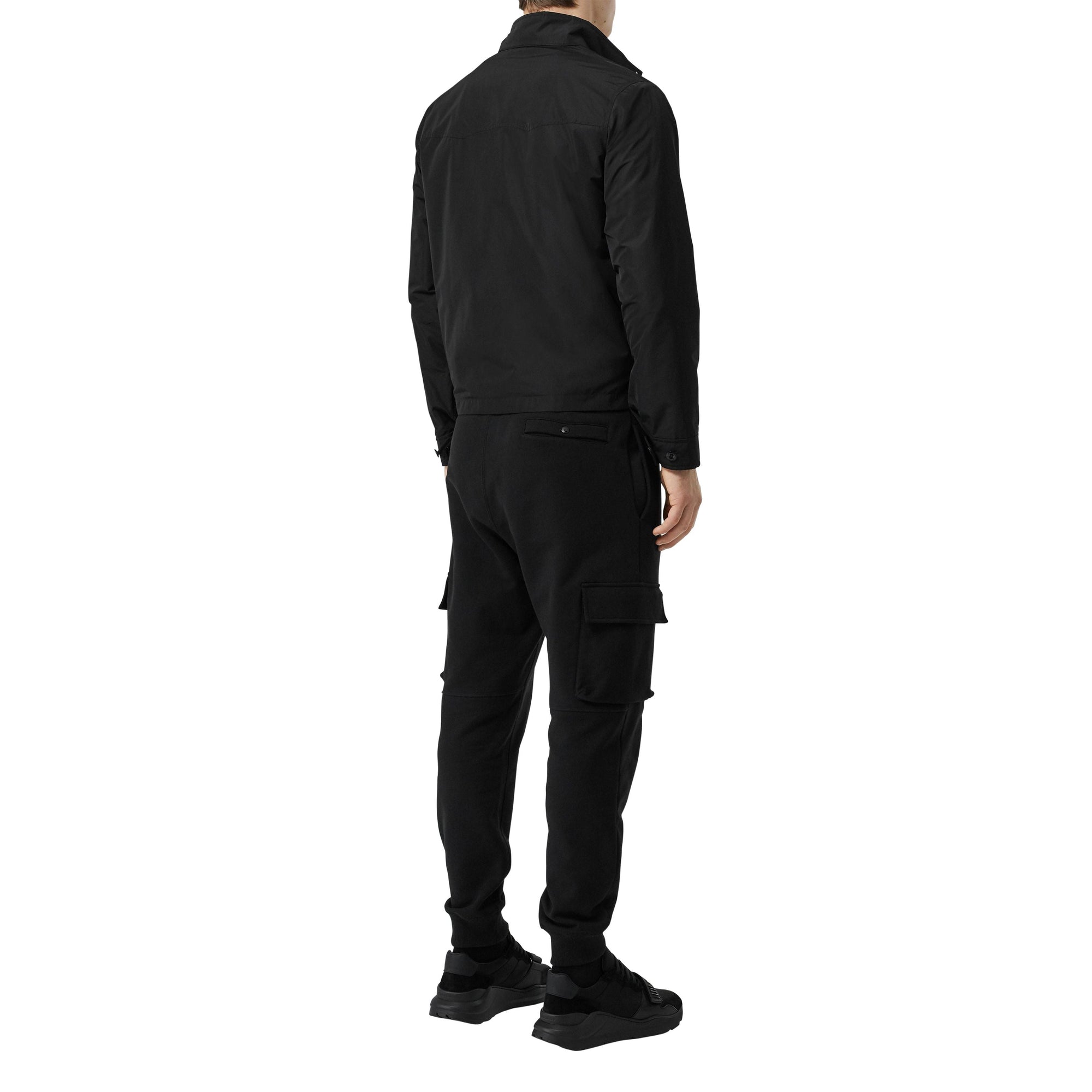 BLACK Veste Harrington en taffetas à mémoire de forme avec écusson
