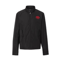 BLACK Veste Harrington en taffetas à mémoire de forme avec écusson