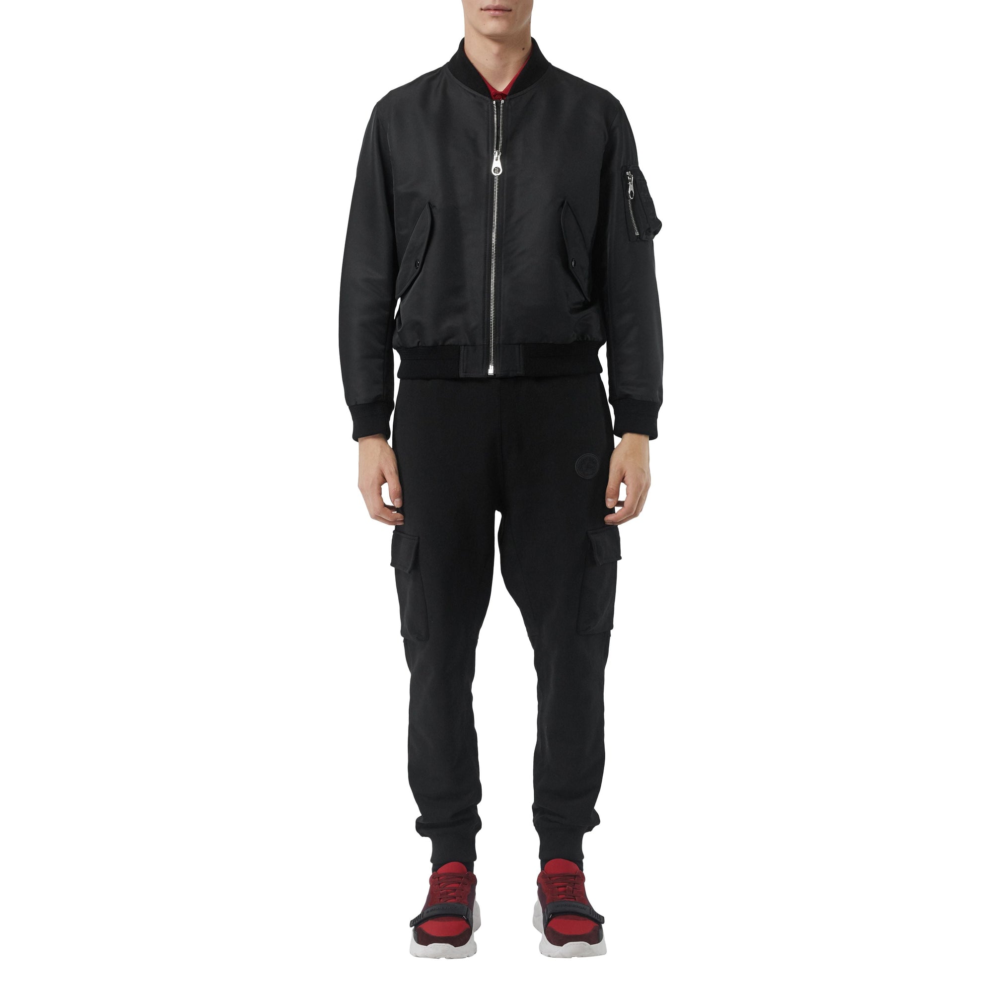 Bomber avec écusson imprimé - Noir