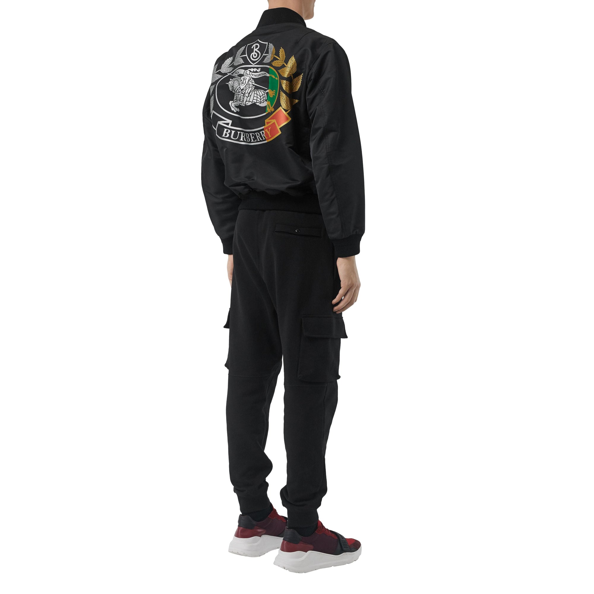 Bomber avec écusson imprimé - Noir