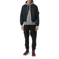 Bomber avec écusson imprimé - Noir