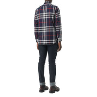NAVY IP CHECK Chemise en flanelle de coton à motif check