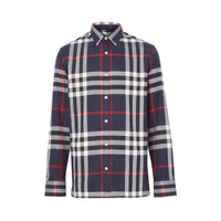 NAVY IP CHECK Chemise en flanelle de coton à motif check