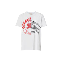 T-shirt en coton avec écusson - Blanc
